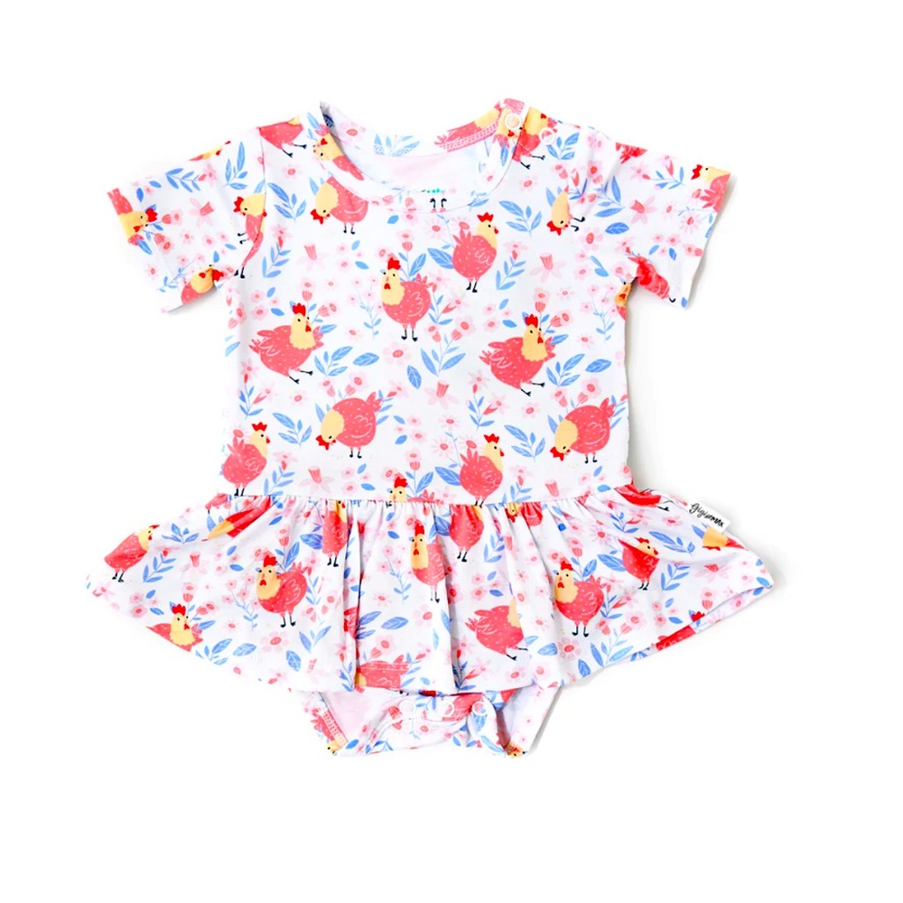Spring Sale! NWT GIGI AND MAX Dixie Chicken Print Tutu One Piece